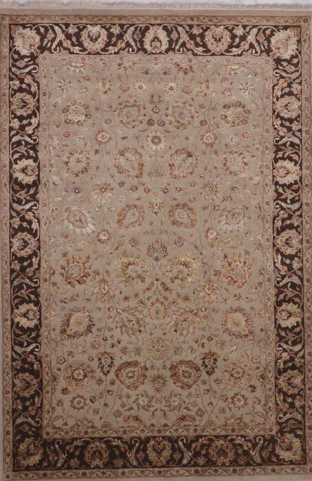 Jaipur Beige Hand Knotted 61 X 92  Area Rug 905-112505 Image 0