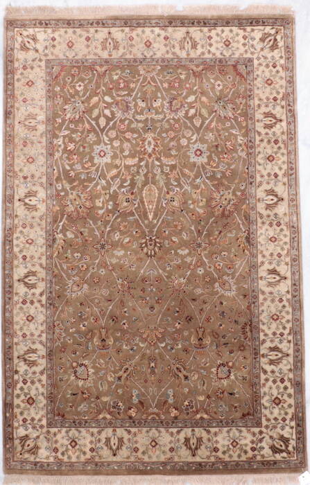 Jaipur Brown Hand Knotted 41 X 61  Area Rug 905-112509 Image 5