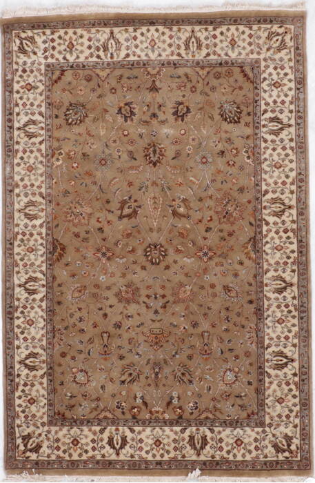 Jaipur Brown Hand Knotted 41 X 61  Area Rug 905-112509 Image 0