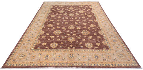 Chobi Brown Hand Knotted 810 X 119  Area Rug 700-112531 Image 1
