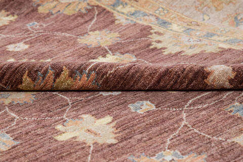 Chobi Brown Hand Knotted 810 X 119  Area Rug 700-112531 Image 5