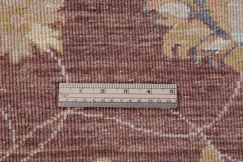 Chobi Brown Hand Knotted 810 X 119  Area Rug 700-112531 Image 6