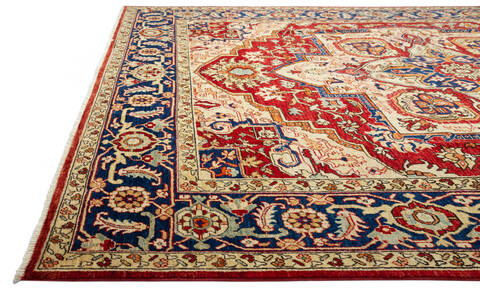 Heriz Red Hand Knotted 83 X 100  Area Rug 700-115744 Image 5