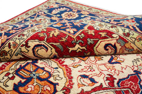 Heriz Red Hand Knotted 83 X 100  Area Rug 700-115744 Image 7