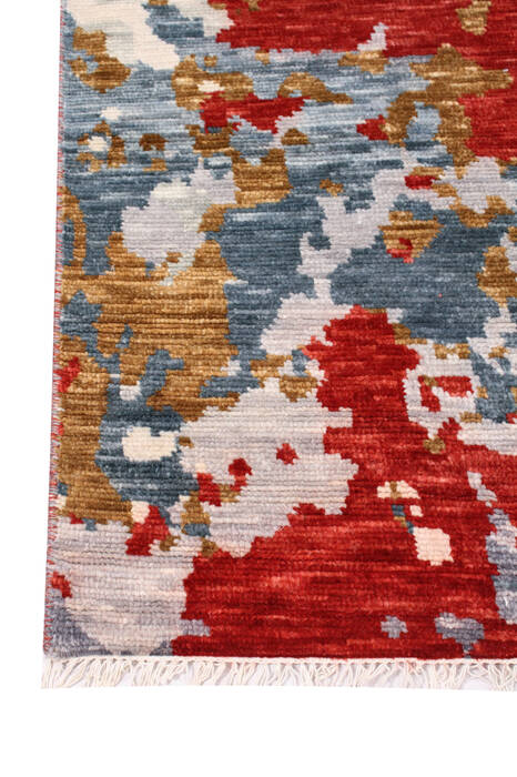 Modern Multicolor Hand Knotted 67 X 101  Area Rug 904-119763 Image 2