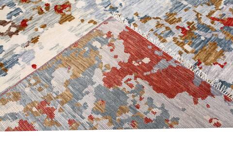 Modern Multicolor Hand Knotted 67 X 101  Area Rug 904-119763 Image 4