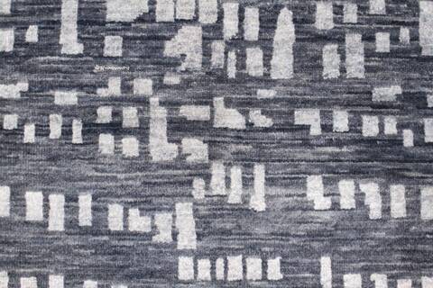 Modern Grey Hand Knotted 32 X 50  Area Rug 904-119810 Image 4