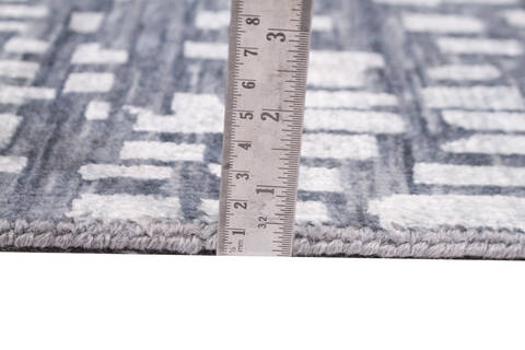 Modern Grey Hand Knotted 32 X 50  Area Rug 904-119810 Image 5