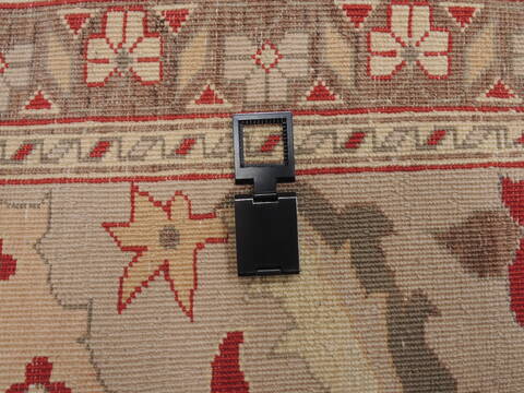 Pishavar Beige Hand Knotted 109 X 150  Area Rug 100-12041 Image 17