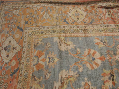 Moshk Abad Green Hand Knotted 145 X 195  Area Rug 100-12350 Image 3