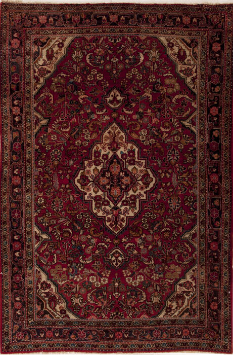 Sarouk Red Hand Knotted 45 X 67  Area Rug 251-12407 Image 0