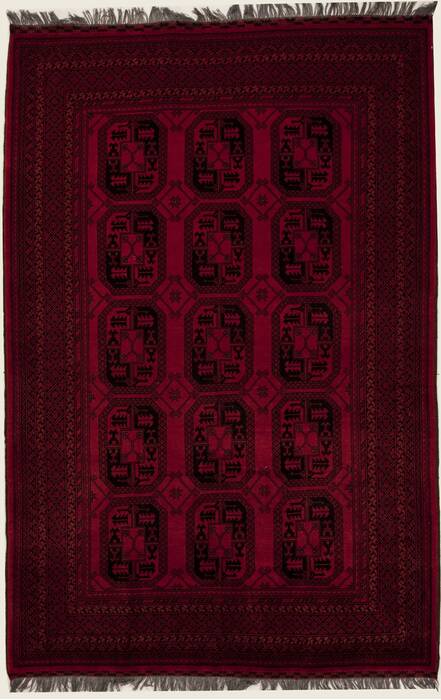 Bokhara Red Hand Knotted 66 X 99  Area Rug 251-12475 Image 0