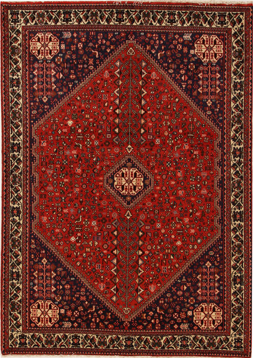 Abadeh Red Hand Knotted 57 X 80  Area Rug 251-12545 Image 0
