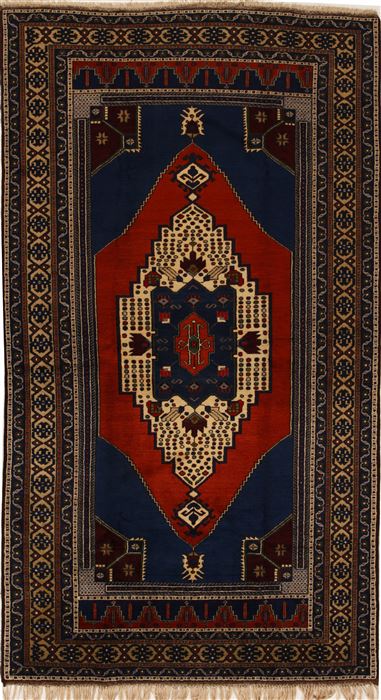 Kazak Blue Hand Knotted 57 X 102  Area Rug 251-12554 Image 0