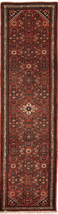 Hossein Abad Purple Runner Hand Knotted 28 X 911  Area Rug 251-12654 Image 0