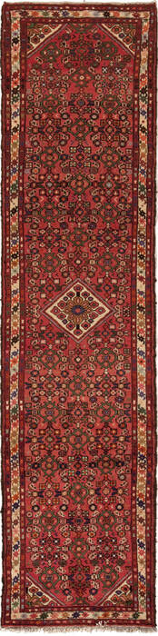 Hossein Abad Purple Runner Hand Knotted 26 X 100  Area Rug 251-12655 Image 0