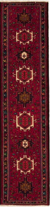 Karajeh Red Runner Hand Knotted 24 X 97  Area Rug 251-12725 Image 0