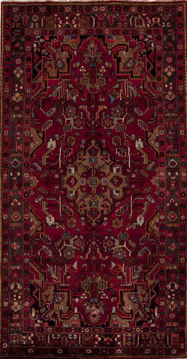 Mussel Red Hand Knotted 48 X 90  Area Rug 251-12799 Image 0