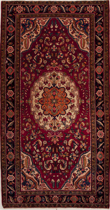 Mussel Red Runner Hand Knotted 55 X 102  Area Rug 251-12822 Image 0