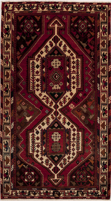 Mussel Red Runner Hand Knotted 52 X 96  Area Rug 251-12828 Image 0
