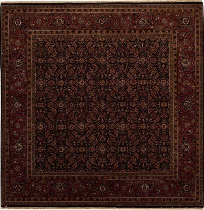 Herati Multicolor Square Hand Knotted 511 X 511  Area Rug 251-12927 Image 0