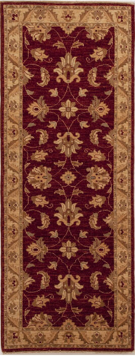Chobi Red Runner Hand Knotted 26 X 66  Area Rug 251-12950 Image 0