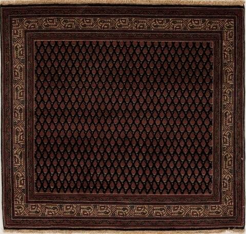 Hamedan Blue Square Hand Knotted 39 X 40  Area Rug 251-13007 Image 0