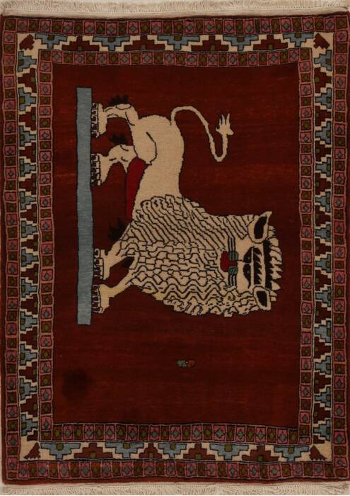 Bidjar Red Hand Knotted 36 X 49  Area Rug 251-13088 Image 0