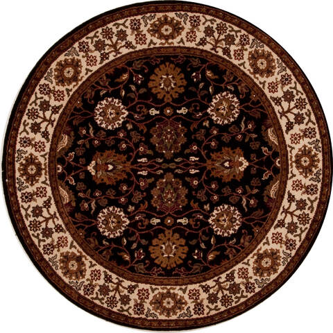 Jaipur Black Round Hand Knotted 411 X 50  Area Rug 251-13155 Image 0