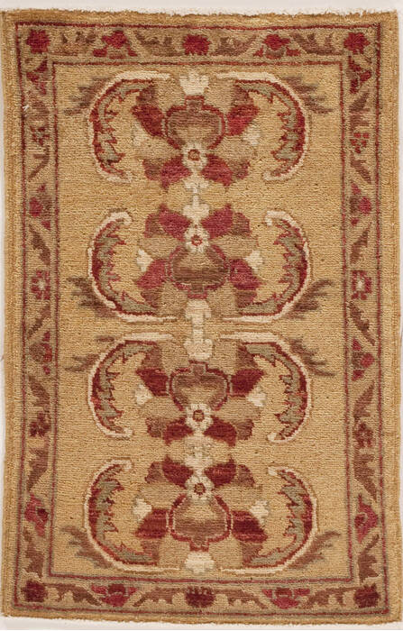 Pishavar Beige Hand Knotted 19 X 211  Area Rug 251-13375 Image 0