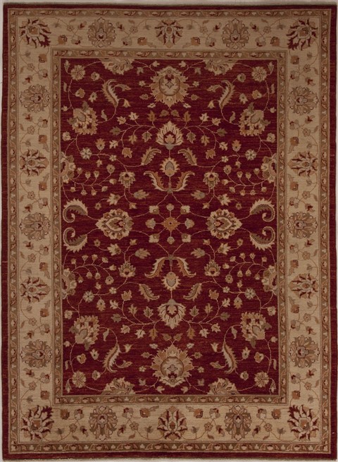 Pishavar Red Hand Knotted 57 X 710  Area Rug 251-13600 Image 0