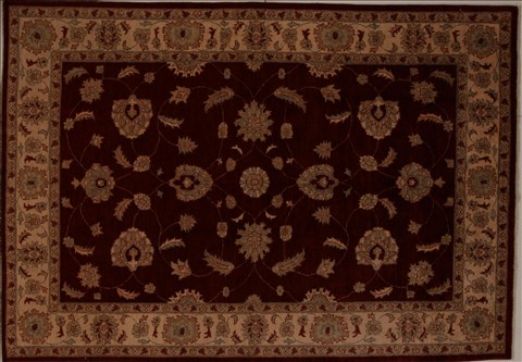 Pishavar Red Hand Knotted 68 X 93  Area Rug 251-13827 Image 0