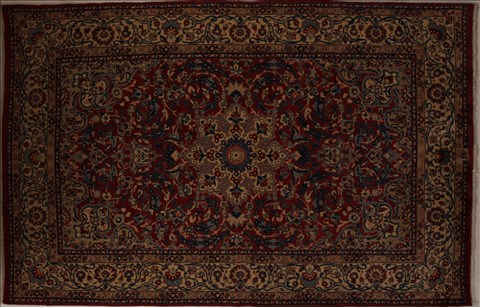 Yazd Red Hand Knotted 64 X 910  Area Rug 251-13852 Image 0