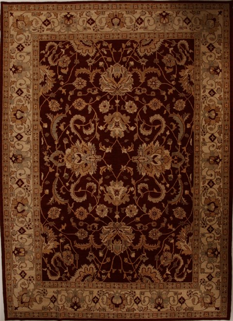Pishavar Red Hand Knotted 92 X 129  Area Rug 251-13883 Image 0