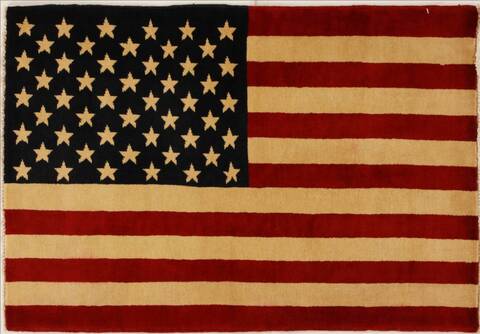 Pishavar Multicolor Hand Knotted 29 X 45  Area Rug 251-13922 Image 0