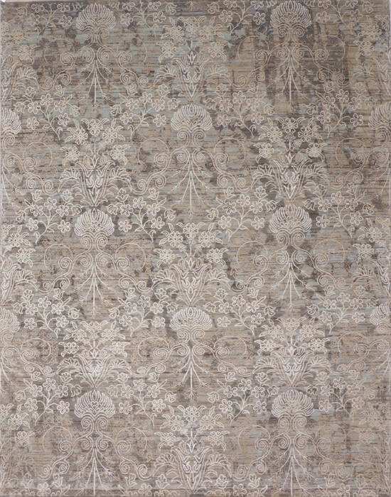 Jaipur Grey Hand Knotted 81 X 102  Area Rug 905-135671 Image 0