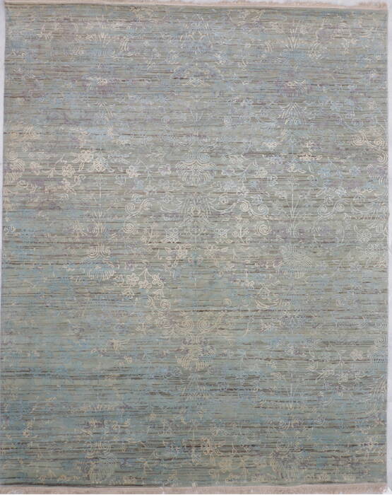 Jaipur Blue Hand Knotted 82 X 102  Area Rug 905-135674 Image 0