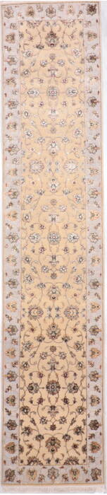 Jaipur Yellow Runner Hand Knotted 27 X 121  Area Rug 905-135696 Image 0
