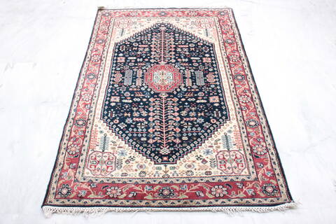Abadeh Blue Hand Knotted 40 X 63  Area Rug 905-135724 Image 1