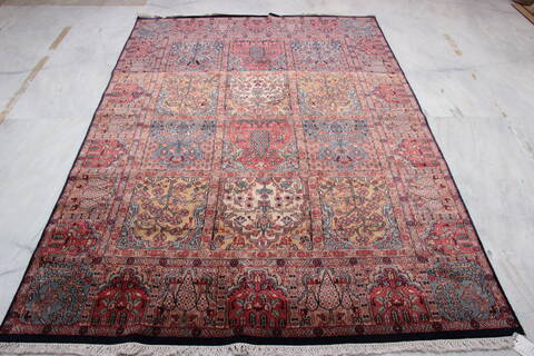 Hamedan Multicolor Hand Knotted 511 X 86  Area Rug 905-135727 Image 1