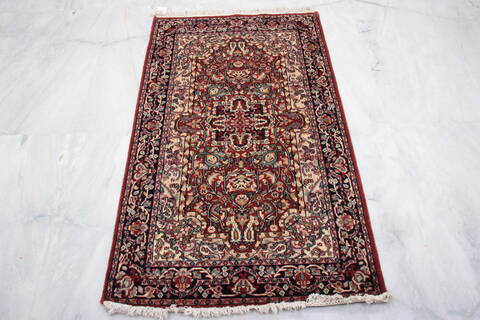 Tabriz Red Hand Knotted 31 X 52  Area Rug 905-135744 Image 1