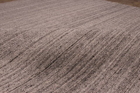 Modern-Contemporary Grey Hand Loomed 51 X 61  Area Rug 301-135804 Image 1