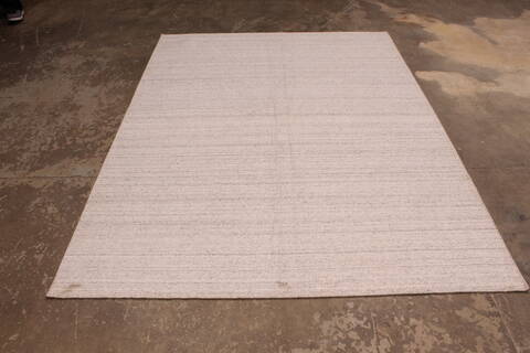 Modern-Contemporary White Hand Loomed 52 X 611  Area Rug 301-135805 Image 4