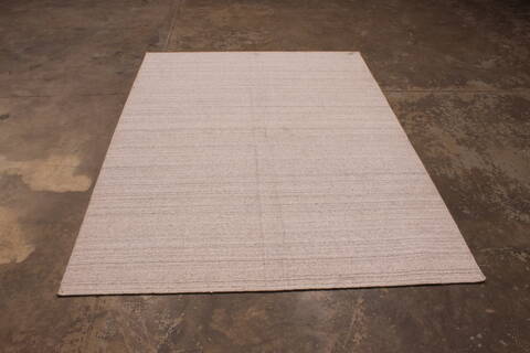 Modern-Contemporary White Hand Loomed 52 X 611  Area Rug 301-135805 Image 5
