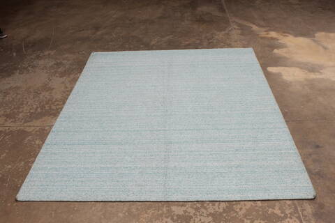 Modern-Contemporary Blue Hand Loomed 54 X 611  Area Rug 301-135806 Image 2
