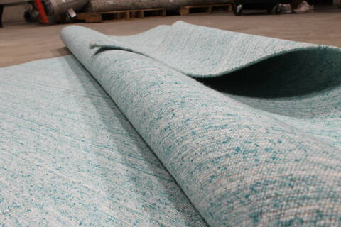 Modern-Contemporary Blue Hand Loomed 54 X 611  Area Rug 301-135806 Image 4