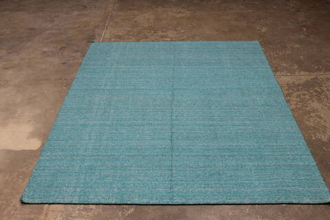 Modern-Contemporary Blue Hand Loomed 51 X 70  Area Rug 301-135807 Image 1