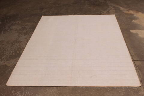 Modern-Contemporary White Hand Loomed 52 X 611  Area Rug 301-135809 Image 1