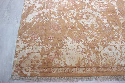 Jaipur Brown Hand Knotted 80 X 102  Area Rug 905-135815 Image 1