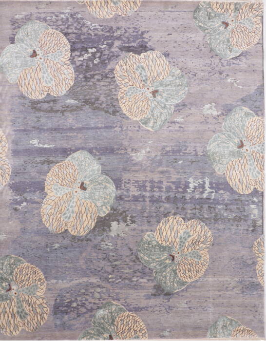 Jaipur Grey Hand Knotted 81 X 102  Area Rug 905-135817 Image 0